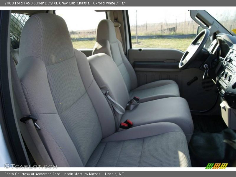 Oxford White / Tan 2008 Ford F450 Super Duty XL Crew Cab Chassis