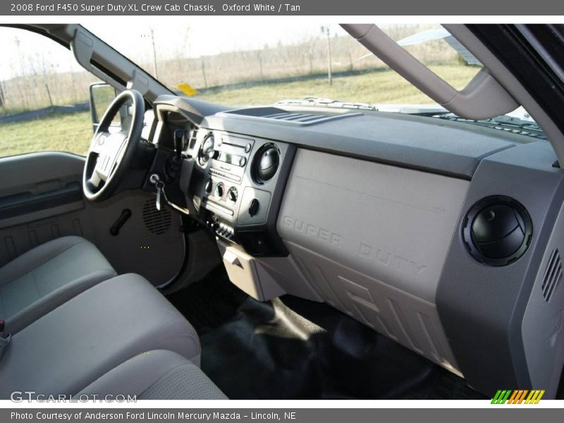 Oxford White / Tan 2008 Ford F450 Super Duty XL Crew Cab Chassis