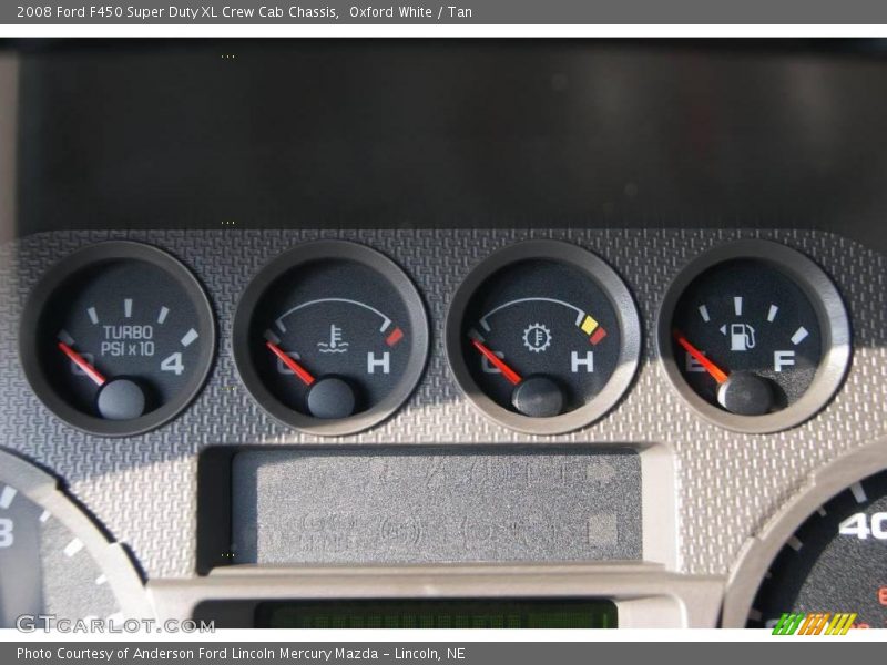 Oxford White / Tan 2008 Ford F450 Super Duty XL Crew Cab Chassis