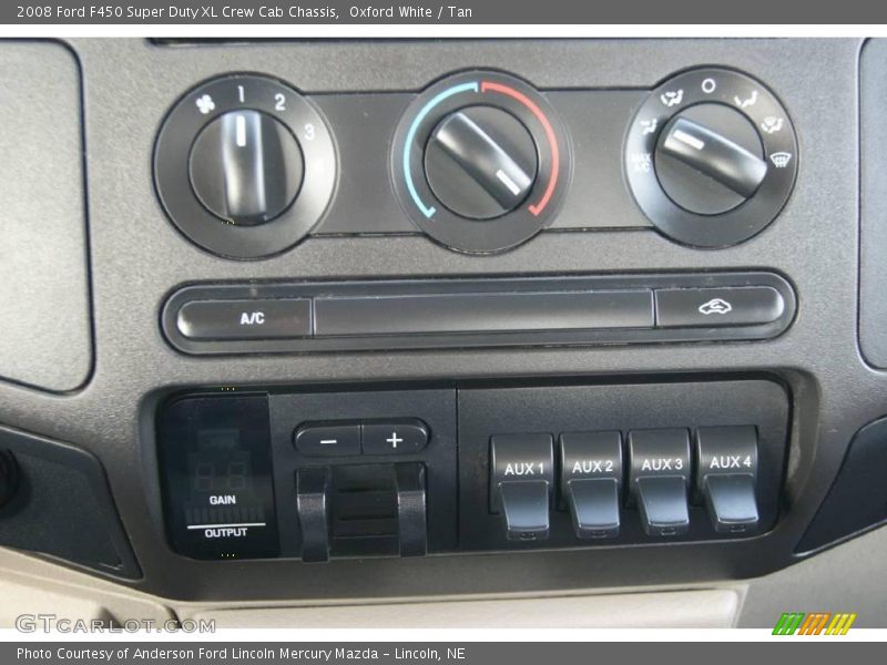 Oxford White / Tan 2008 Ford F450 Super Duty XL Crew Cab Chassis