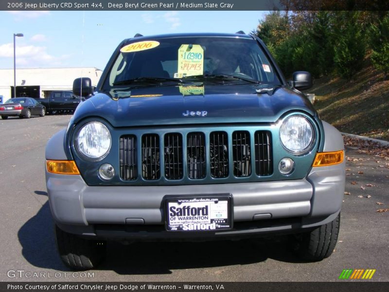 Deep Beryl Green Pearl / Medium Slate Gray 2006 Jeep Liberty CRD Sport 4x4