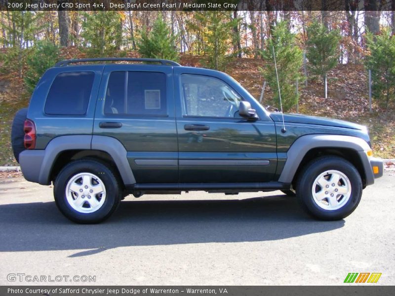 Deep Beryl Green Pearl / Medium Slate Gray 2006 Jeep Liberty CRD Sport 4x4