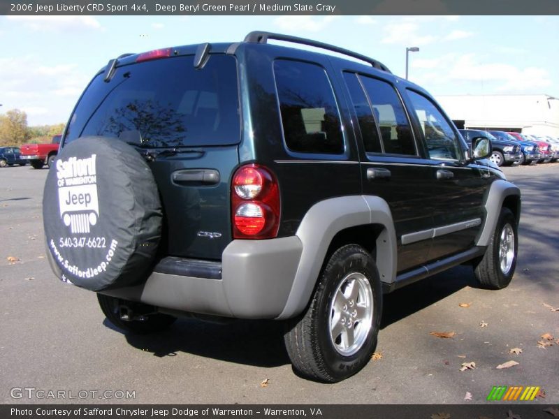 Deep Beryl Green Pearl / Medium Slate Gray 2006 Jeep Liberty CRD Sport 4x4