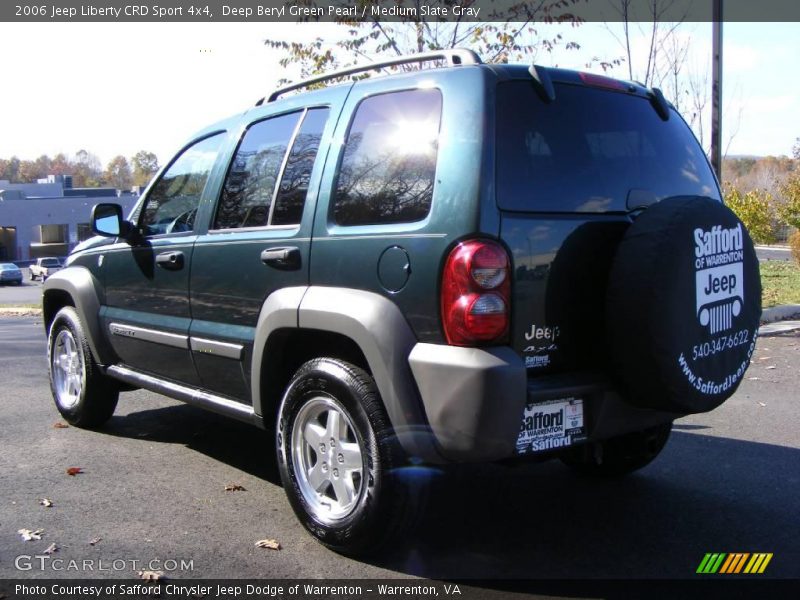 Deep Beryl Green Pearl / Medium Slate Gray 2006 Jeep Liberty CRD Sport 4x4