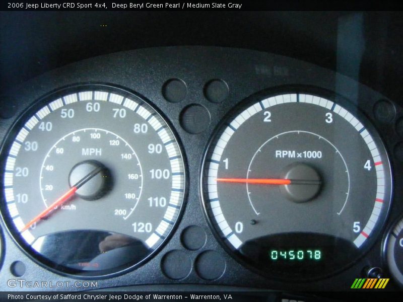 Deep Beryl Green Pearl / Medium Slate Gray 2006 Jeep Liberty CRD Sport 4x4