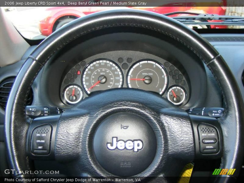 Deep Beryl Green Pearl / Medium Slate Gray 2006 Jeep Liberty CRD Sport 4x4
