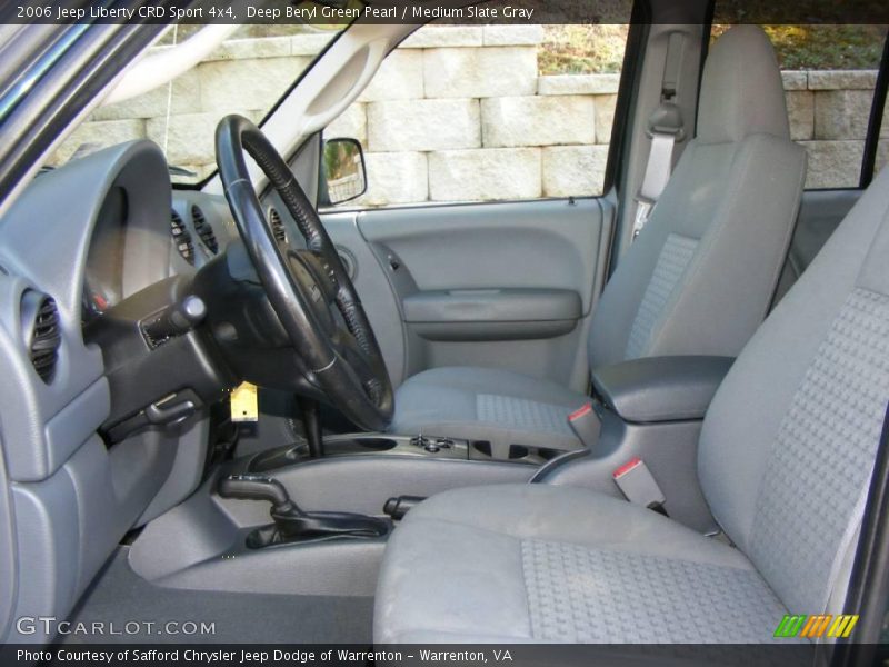 Deep Beryl Green Pearl / Medium Slate Gray 2006 Jeep Liberty CRD Sport 4x4