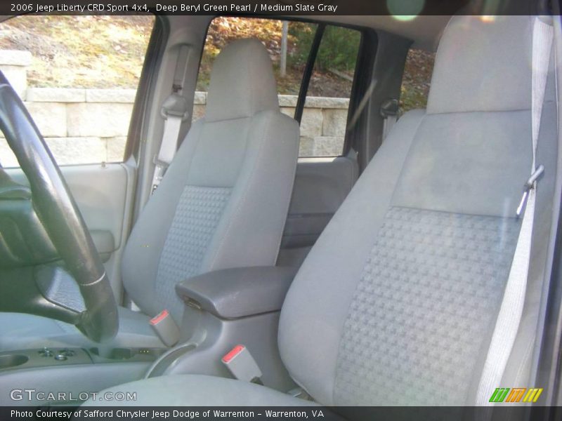 Deep Beryl Green Pearl / Medium Slate Gray 2006 Jeep Liberty CRD Sport 4x4