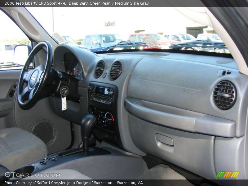 Deep Beryl Green Pearl / Medium Slate Gray 2006 Jeep Liberty CRD Sport 4x4
