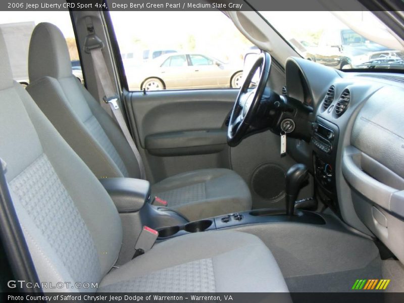 Deep Beryl Green Pearl / Medium Slate Gray 2006 Jeep Liberty CRD Sport 4x4