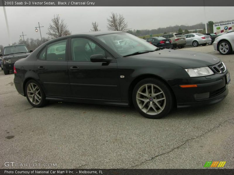 Black / Charcoal Grey 2003 Saab 9-3 Vector Sedan