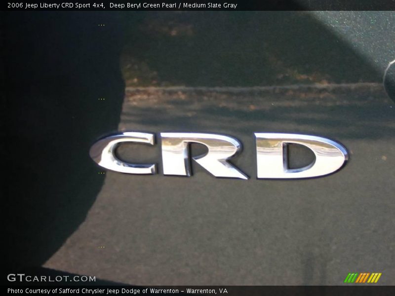 Deep Beryl Green Pearl / Medium Slate Gray 2006 Jeep Liberty CRD Sport 4x4