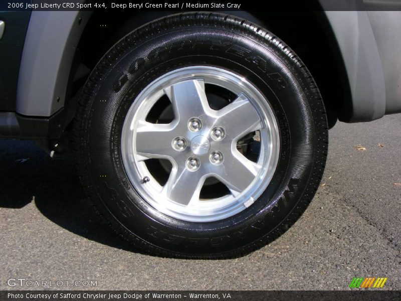 Deep Beryl Green Pearl / Medium Slate Gray 2006 Jeep Liberty CRD Sport 4x4