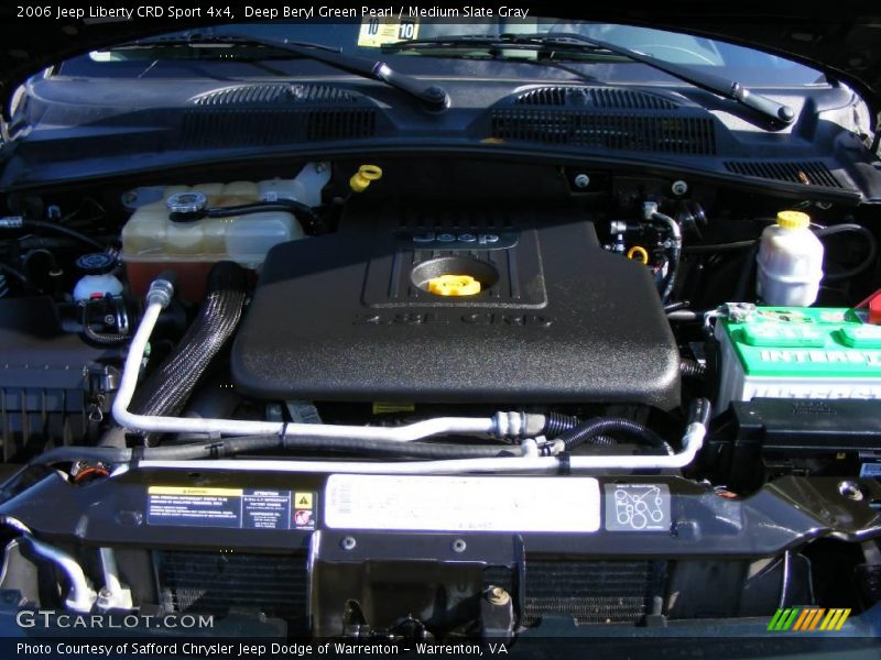 Deep Beryl Green Pearl / Medium Slate Gray 2006 Jeep Liberty CRD Sport 4x4