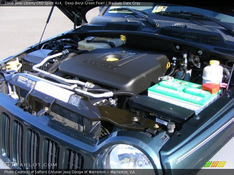 Deep Beryl Green Pearl / Medium Slate Gray 2006 Jeep Liberty CRD Sport 4x4
