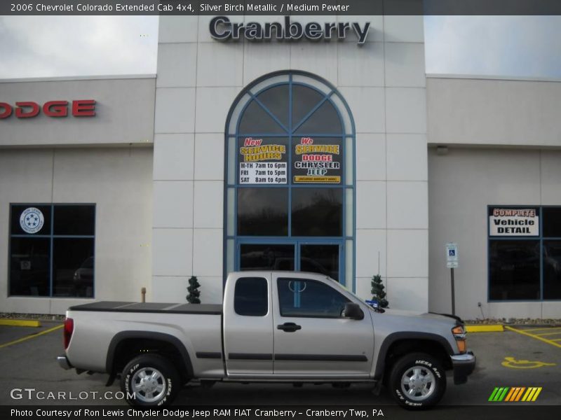 Silver Birch Metallic / Medium Pewter 2006 Chevrolet Colorado Extended Cab 4x4