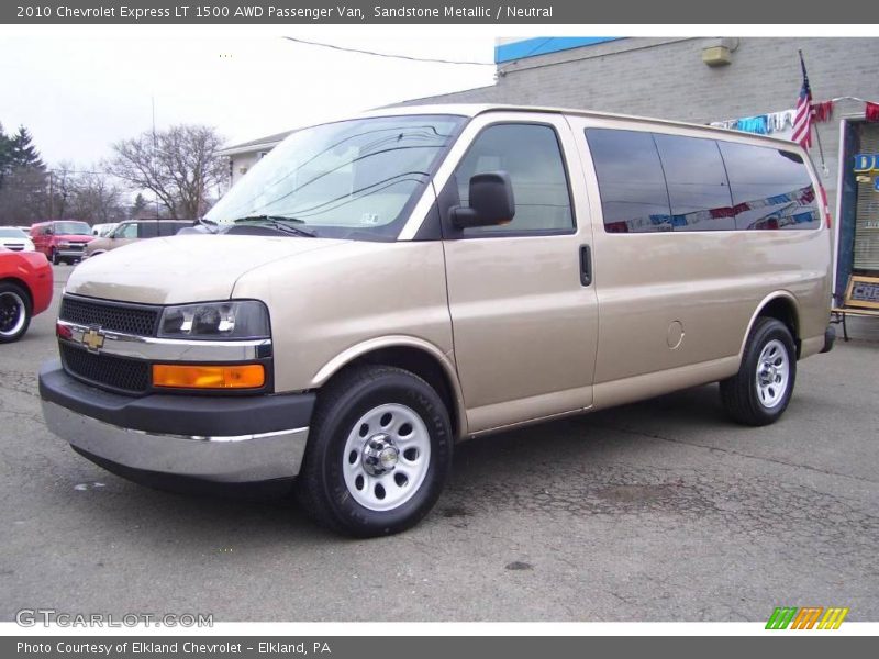 Sandstone Metallic / Neutral 2010 Chevrolet Express LT 1500 AWD Passenger Van
