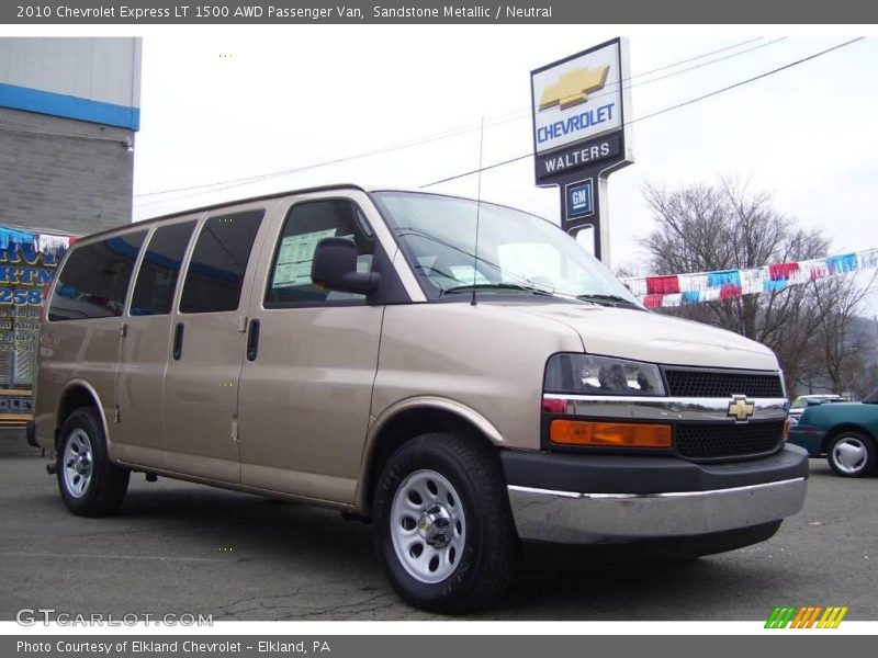 Sandstone Metallic / Neutral 2010 Chevrolet Express LT 1500 AWD Passenger Van