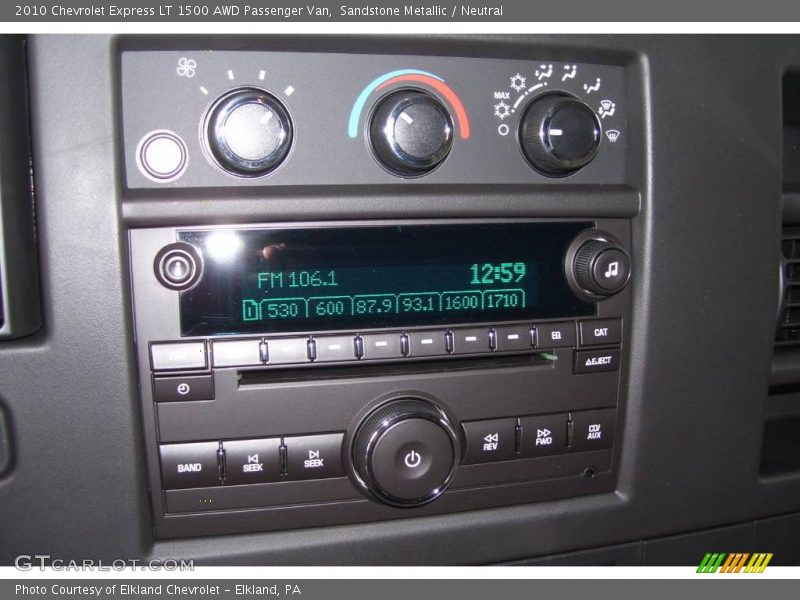 Sandstone Metallic / Neutral 2010 Chevrolet Express LT 1500 AWD Passenger Van