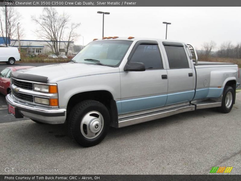 Silver Metallic / Pewter 1997 Chevrolet C/K 3500 C3500 Crew Cab Dually