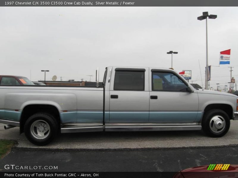 Silver Metallic / Pewter 1997 Chevrolet C/K 3500 C3500 Crew Cab Dually