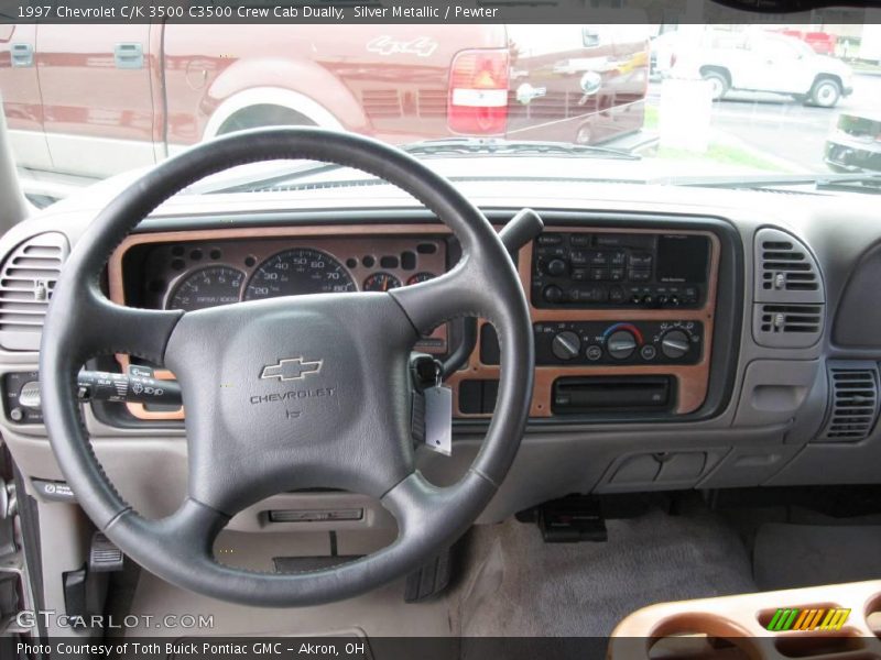 Silver Metallic / Pewter 1997 Chevrolet C/K 3500 C3500 Crew Cab Dually