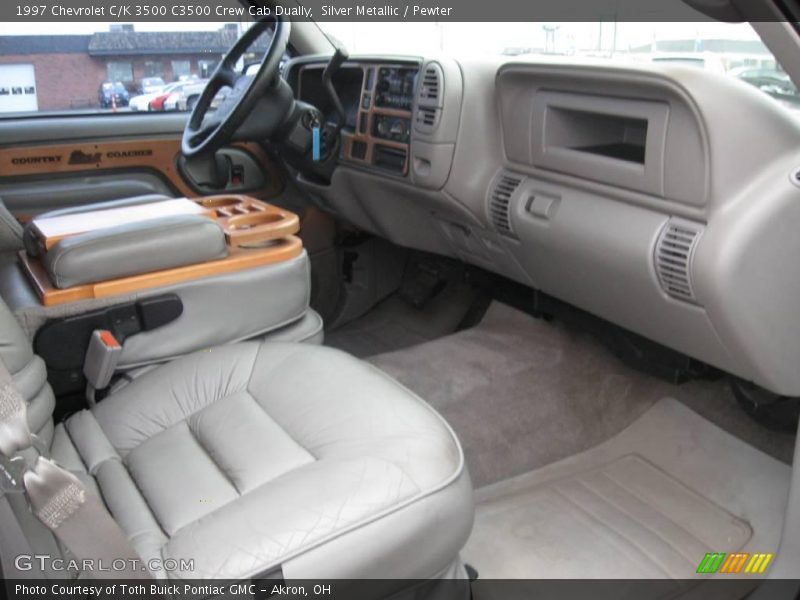 Silver Metallic / Pewter 1997 Chevrolet C/K 3500 C3500 Crew Cab Dually