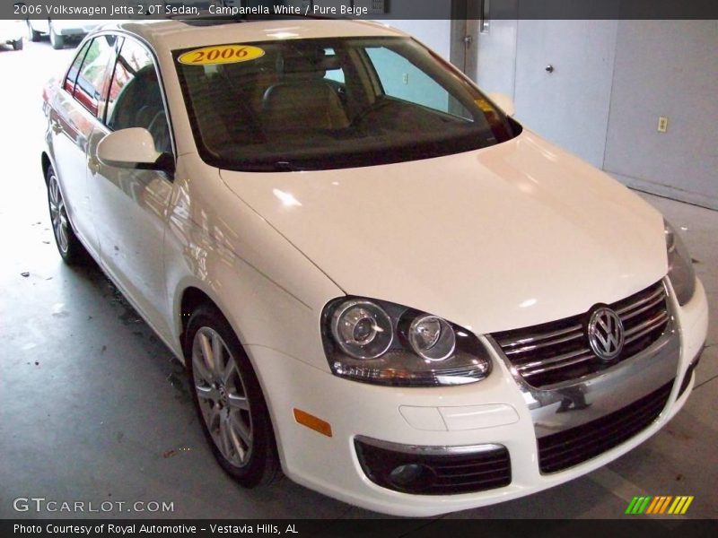 Campanella White / Pure Beige 2006 Volkswagen Jetta 2.0T Sedan