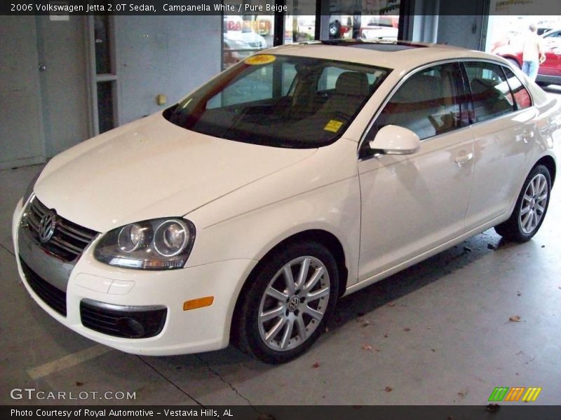 Campanella White / Pure Beige 2006 Volkswagen Jetta 2.0T Sedan