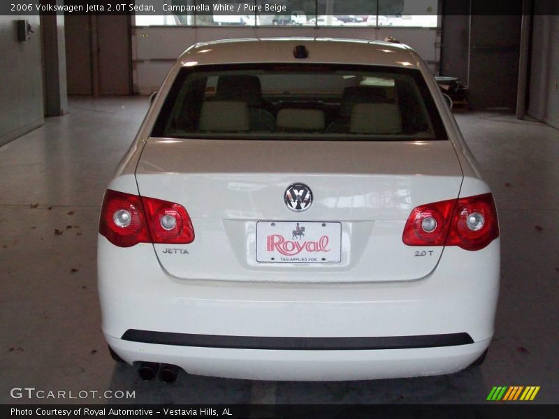 Campanella White / Pure Beige 2006 Volkswagen Jetta 2.0T Sedan