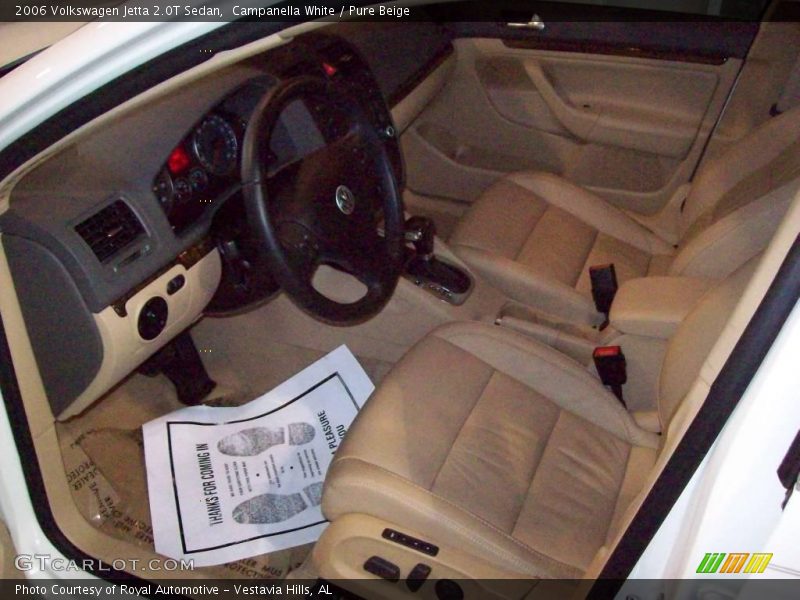 Campanella White / Pure Beige 2006 Volkswagen Jetta 2.0T Sedan