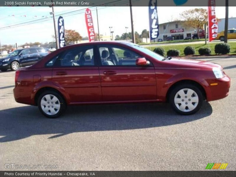 Fusion Red Metallic / Grey 2008 Suzuki Forenza