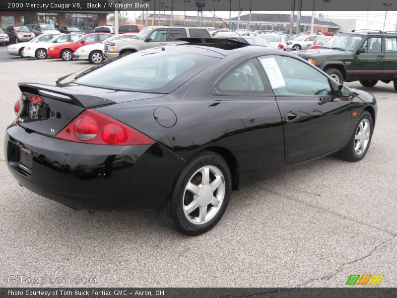 Black / Midnight Black 2000 Mercury Cougar V6