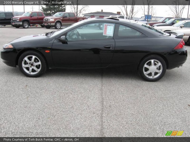 Black / Midnight Black 2000 Mercury Cougar V6