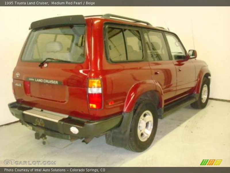 Medium Red Pearl / Beige 1995 Toyota Land Cruiser