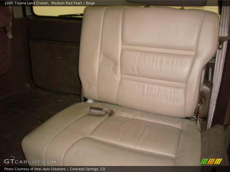 Medium Red Pearl / Beige 1995 Toyota Land Cruiser