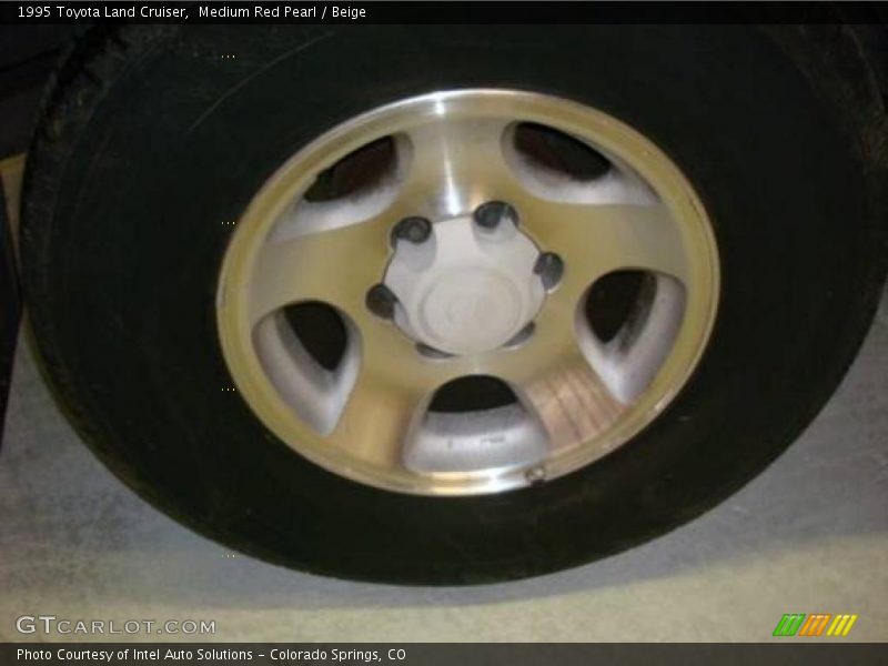 Medium Red Pearl / Beige 1995 Toyota Land Cruiser