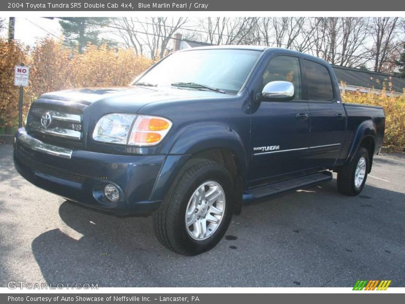 Blue Marlin Pearl / Gray 2004 Toyota Tundra SR5 Double Cab 4x4