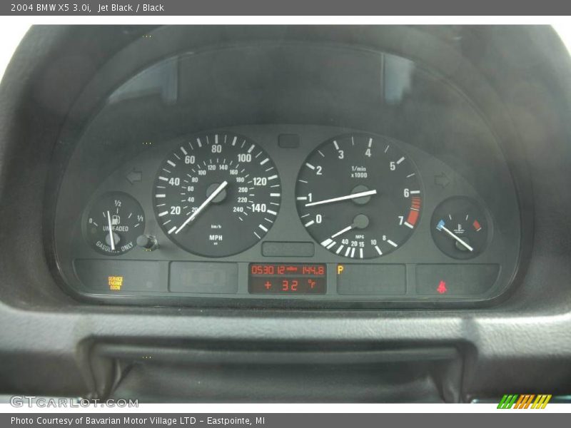 Jet Black / Black 2004 BMW X5 3.0i