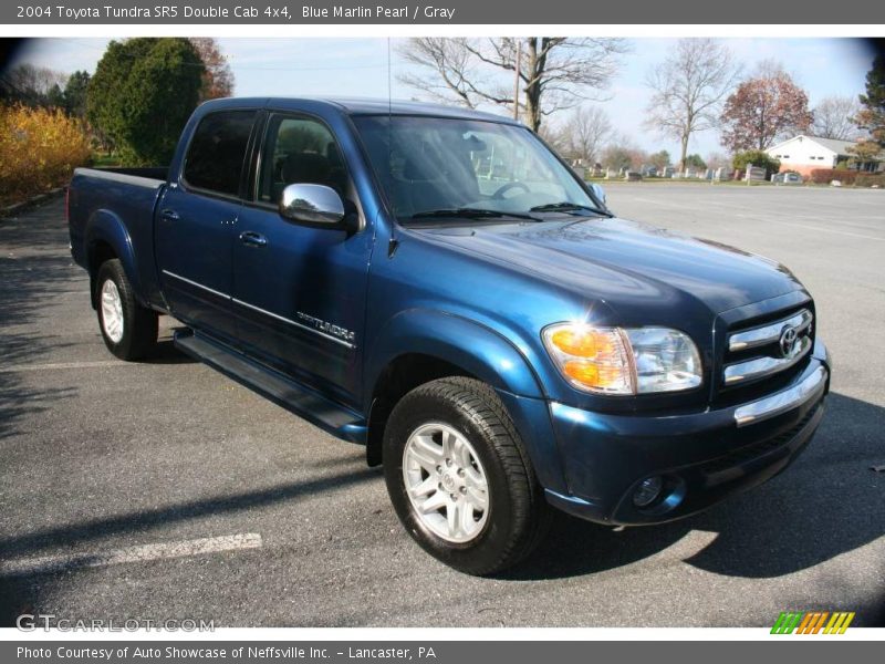 Blue Marlin Pearl / Gray 2004 Toyota Tundra SR5 Double Cab 4x4