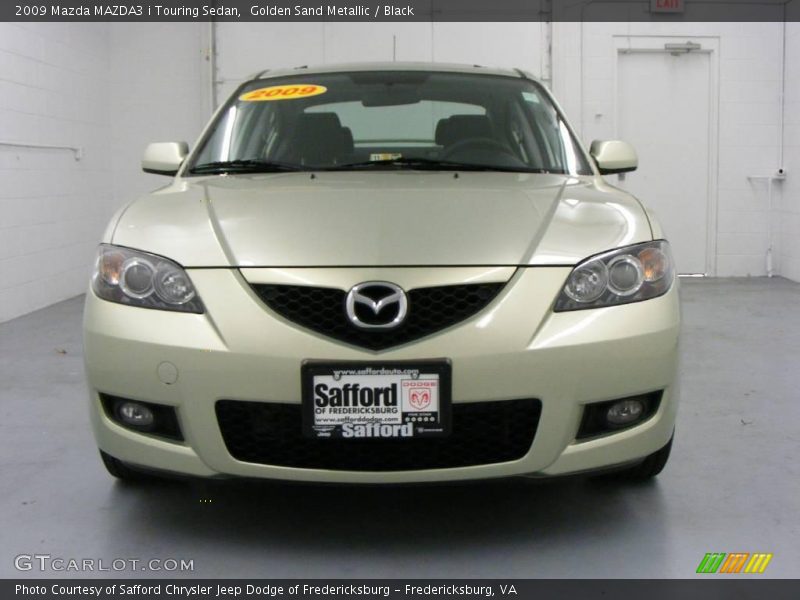 Golden Sand Metallic / Black 2009 Mazda MAZDA3 i Touring Sedan