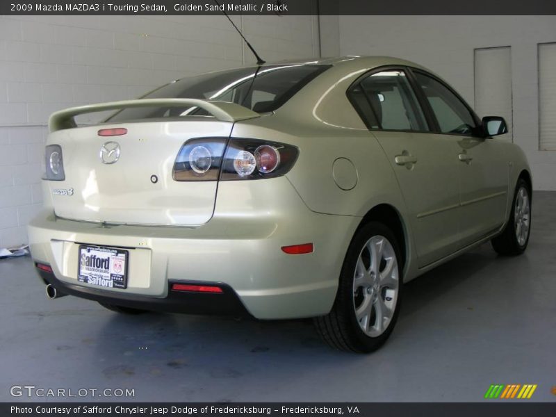 Golden Sand Metallic / Black 2009 Mazda MAZDA3 i Touring Sedan