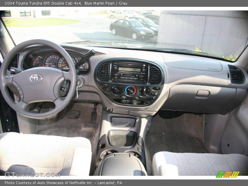 Blue Marlin Pearl / Gray 2004 Toyota Tundra SR5 Double Cab 4x4