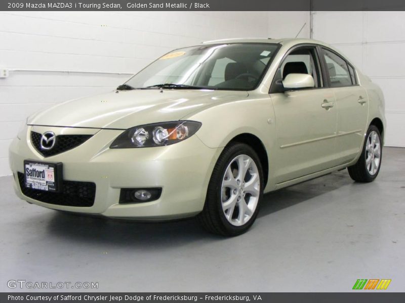 Golden Sand Metallic / Black 2009 Mazda MAZDA3 i Touring Sedan