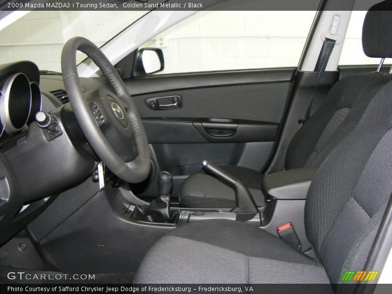 Golden Sand Metallic / Black 2009 Mazda MAZDA3 i Touring Sedan