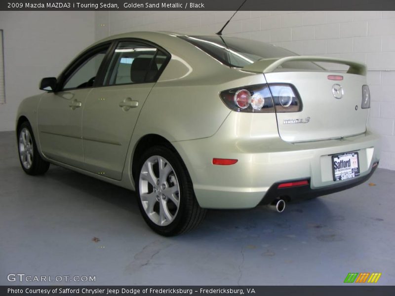 Golden Sand Metallic / Black 2009 Mazda MAZDA3 i Touring Sedan
