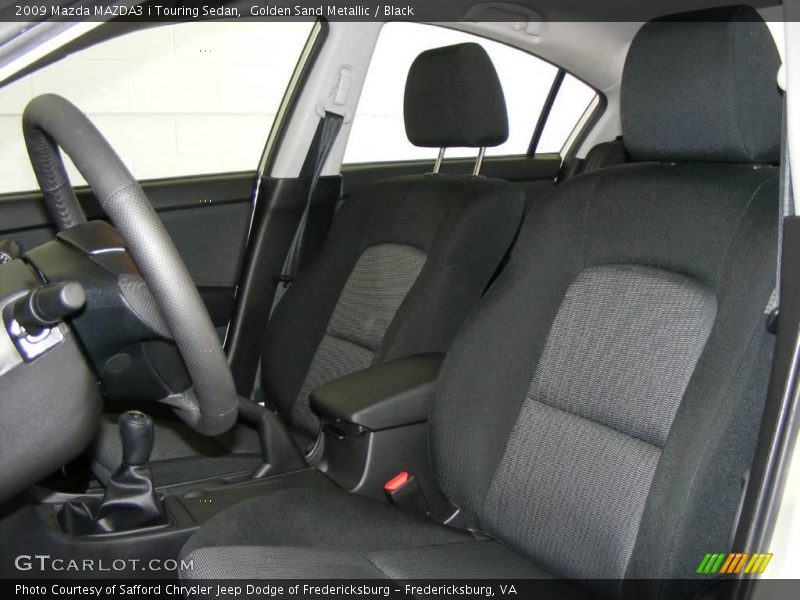 Golden Sand Metallic / Black 2009 Mazda MAZDA3 i Touring Sedan