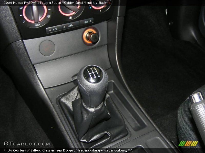 Golden Sand Metallic / Black 2009 Mazda MAZDA3 i Touring Sedan