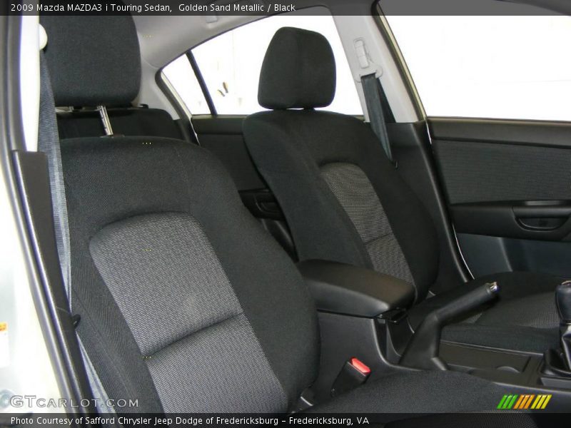 Golden Sand Metallic / Black 2009 Mazda MAZDA3 i Touring Sedan
