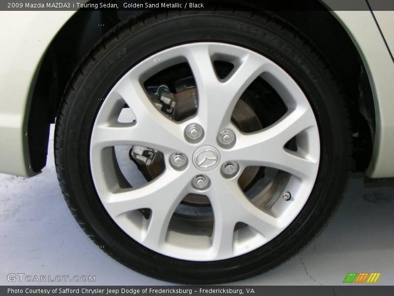Golden Sand Metallic / Black 2009 Mazda MAZDA3 i Touring Sedan
